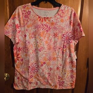 Talbots Colorful and Comfy Tee SZ 1X